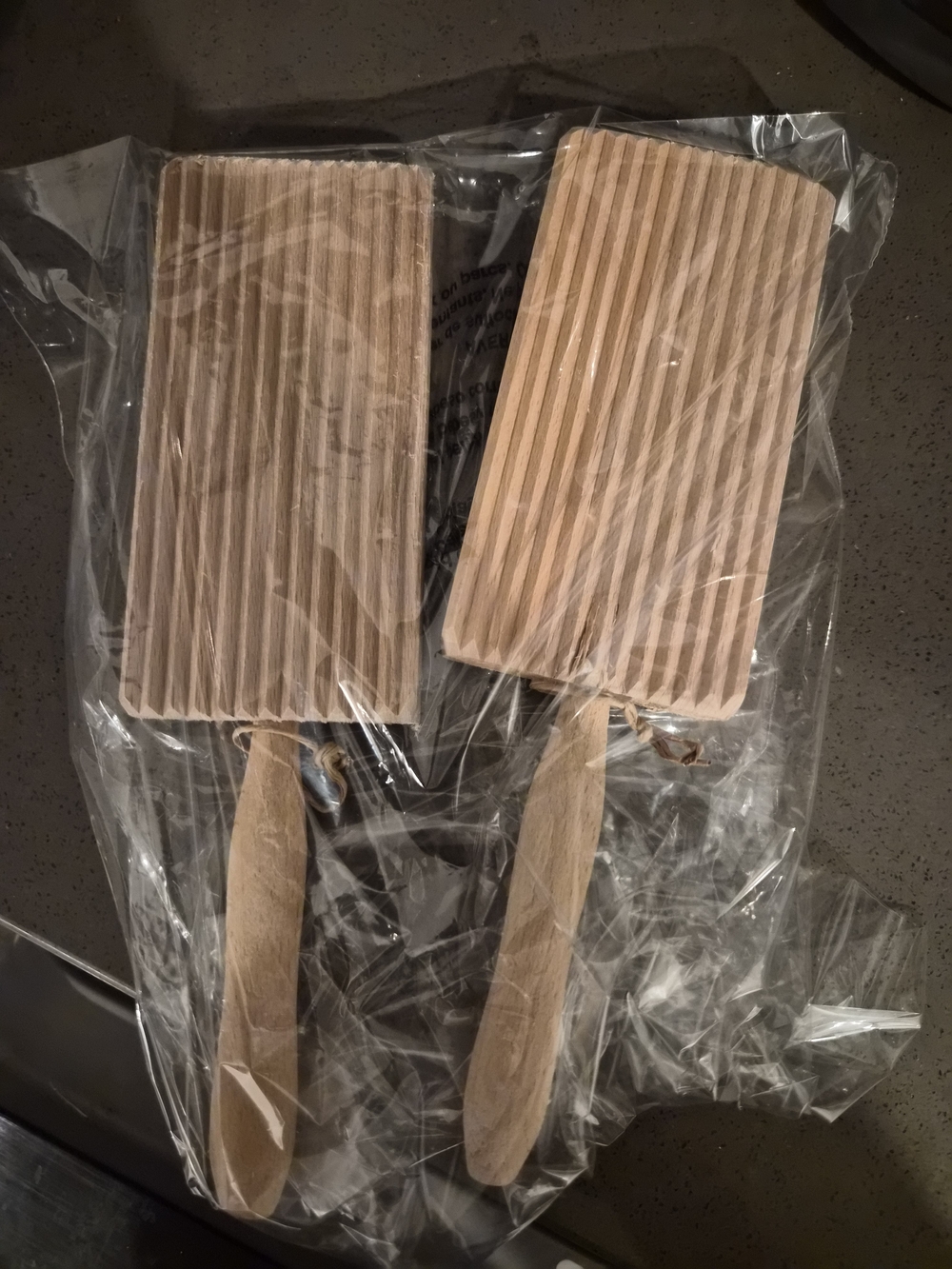 Wooden Gnocchi Board - Set of 2 - Natural Wood